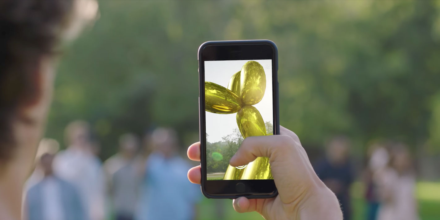 Jeff Koons x Snapchat AR for ARt
