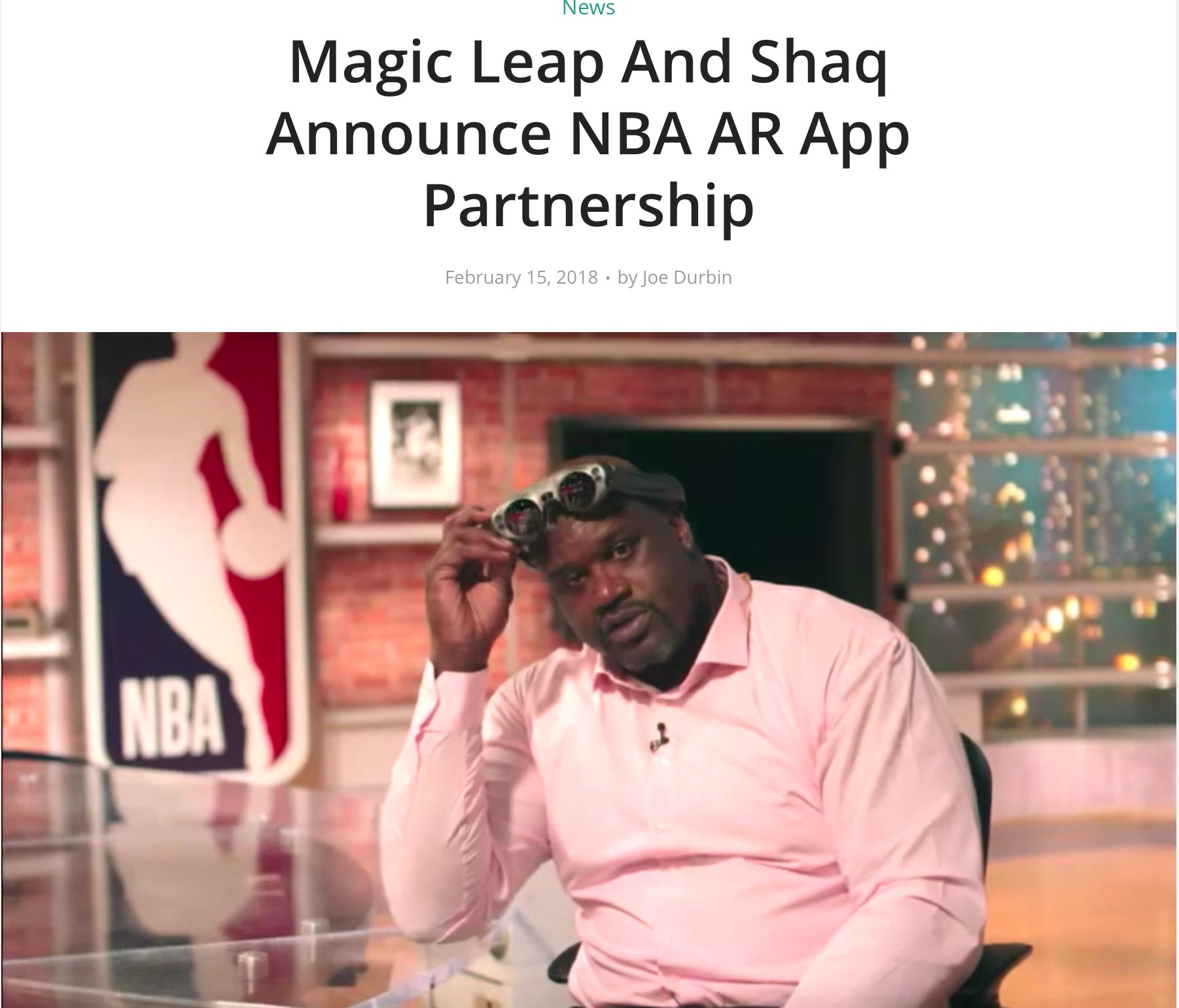 NBA Augmented Reality App
