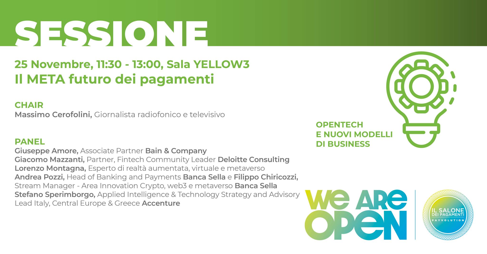 Salone Dei Pagamenti - We Are Open - Lorenzo Montagna