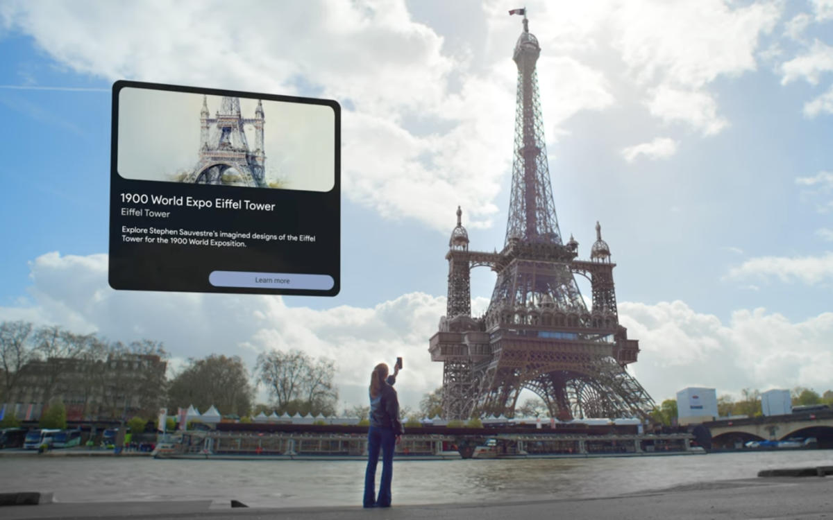 Google Maps - Historical landmarks in Paris with Augmented Reality