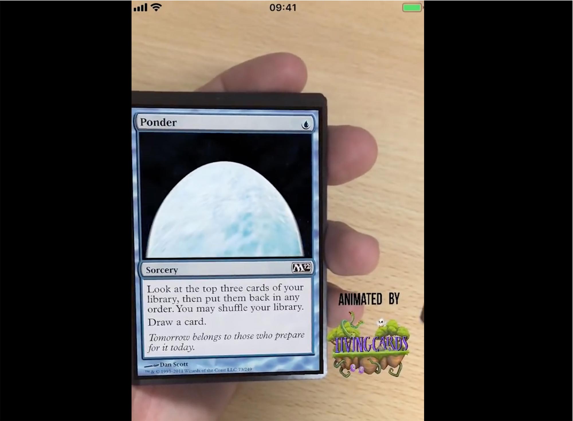 The Magic of AR: the example of the "Gathering Cards"