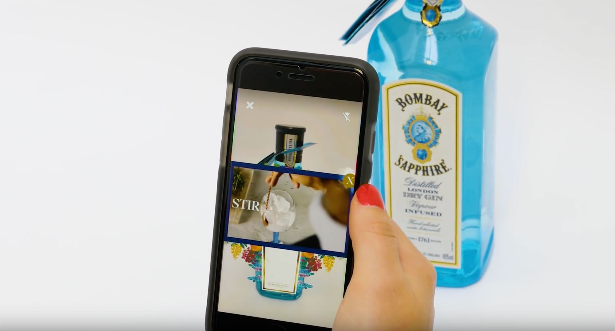 Augmented Reality for Packaging - Shazam & Bombay Sapphire example