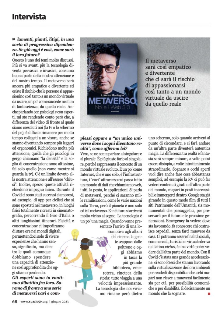 Spazio 50 - Lorenzo Montagna: il metaverso può attendere?